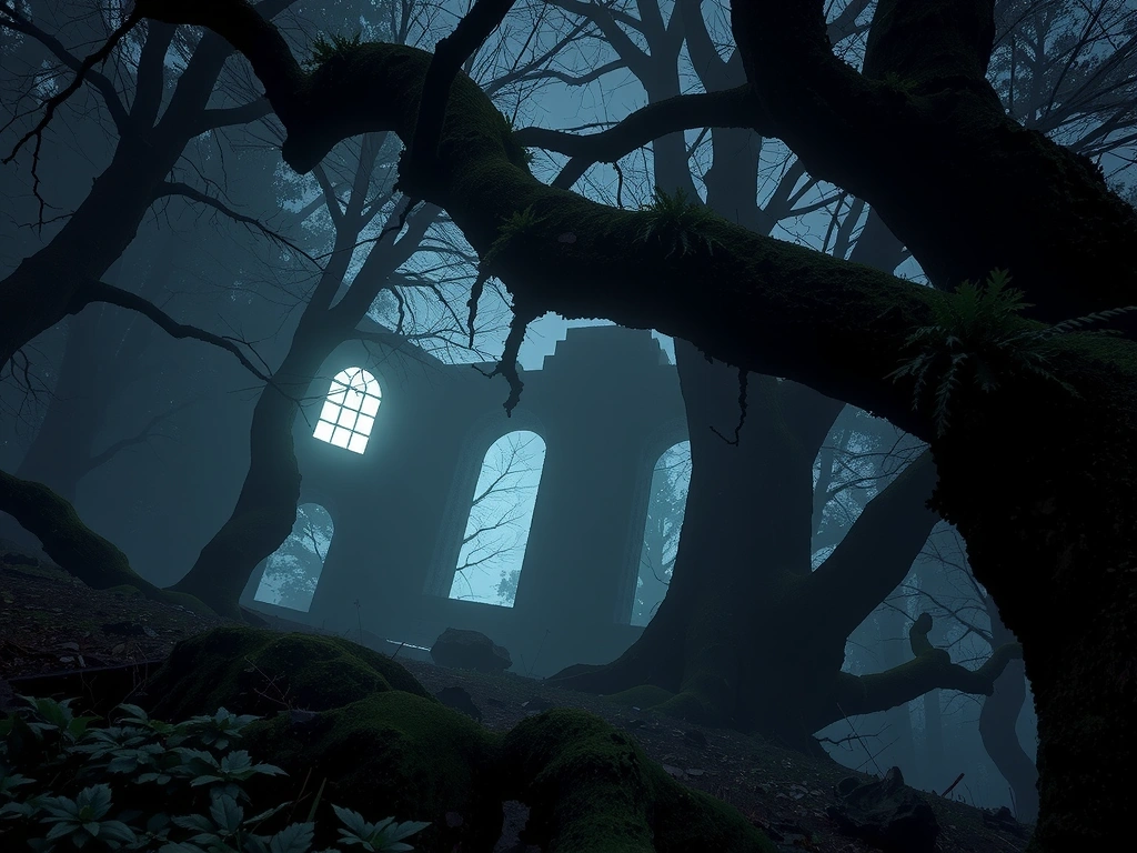 Fantasy forest environment